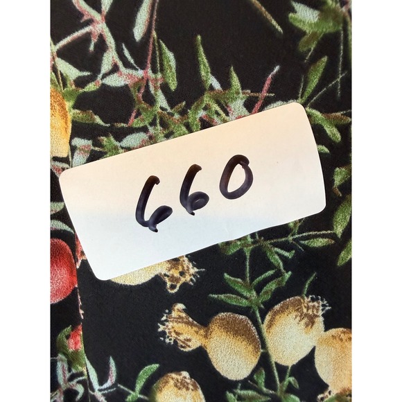 Baltic Born Pomegranate Midi Dress Black Floral Botanical Tie Waist Small - Picture 8 of 8